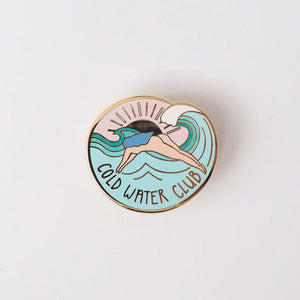 Wild Swimmers Cold Water Club Enamel Pin