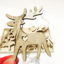 Load image into Gallery viewer, Wooden Christmas Hanging Decors