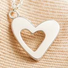 Load image into Gallery viewer, Set of 2 Friendship Heart Pendant Necklaces in Silver