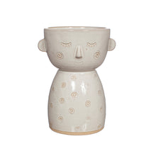 Load image into Gallery viewer, Speckled Stoneware Face Vase