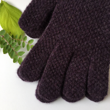 Load image into Gallery viewer, Men&#39;s Textured Yellow &amp; Aubergine Gloves - The Munro 