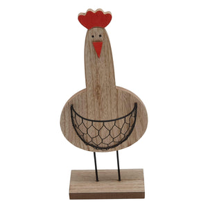 Small Standing Hen with Basket Tummy