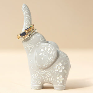 Ceramic Elephant Ring Holder