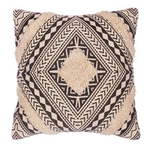 Load image into Gallery viewer, Black and White Bohemian Cushion