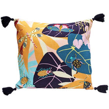 Load image into Gallery viewer, Bold Natural Bug Embroidered Cushion