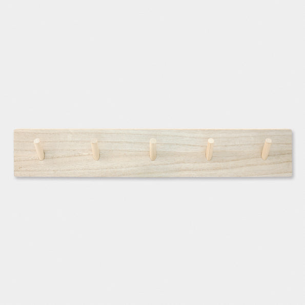Long Natural Wooden Peg Board Hooks - The Munro – The Munro Shop