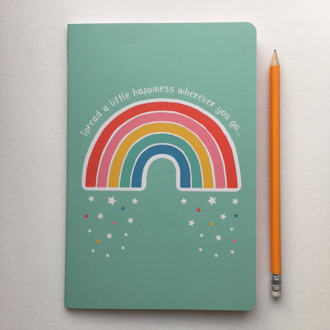 Rainbow Spread a little Happiness Notebook