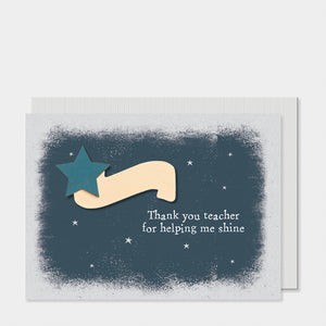 Thank You Teacher Greetings Card