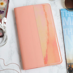 Iridescent Wallet in Coral Pink