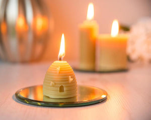 Beehive Shaped Pure Beeswax Candle - The Munro 