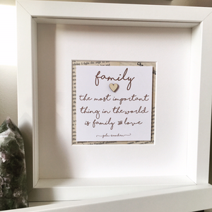 Wise Words Boxed Frame