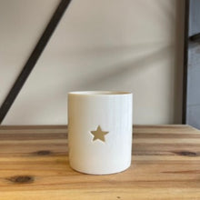 Load image into Gallery viewer, Simple Ceramic Tea Light Holder with Star