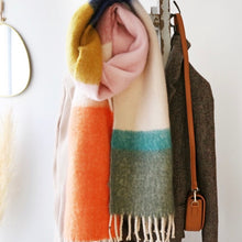 Load image into Gallery viewer, Colourful Block Winter Scarf