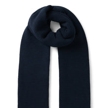 Load image into Gallery viewer, Navy Ribbed Scarf