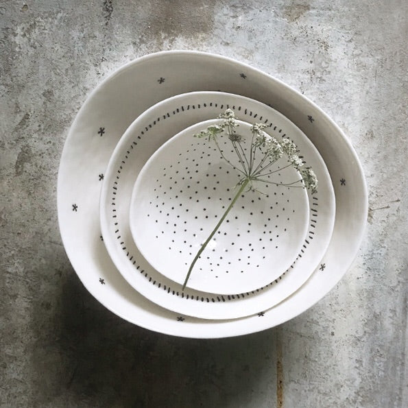 Set of Nesting Bowls - Dots and Dashes