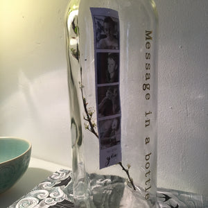 Personalised Photograph Message in a Bottle