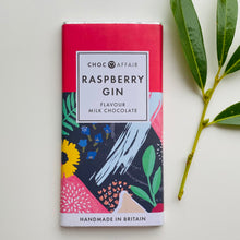 Load image into Gallery viewer, Raspberry Gin Flavoured Milk Chocolate Bar