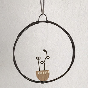 Little Rusty Wire Wreath Decorations