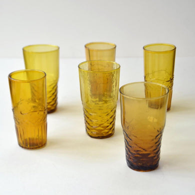 Handmade Amber Glasses