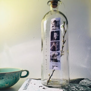 Personalised Photograph Message in a Bottle