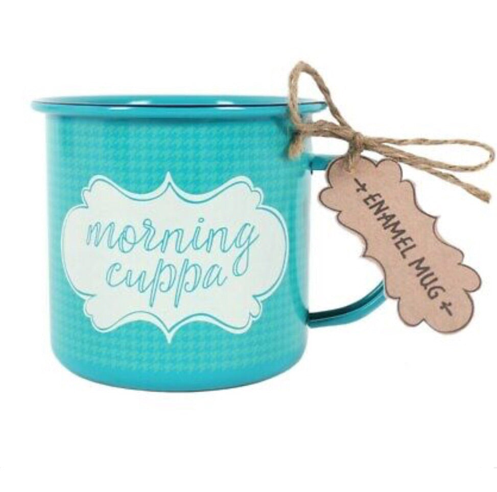 Enamel Morning Cuppa Mug