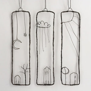 Rusty Wire Hanging Decoration