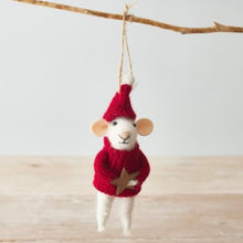 Load image into Gallery viewer, Felted Mice Hanging Décor