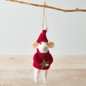 Felted Mice Hanging Décor