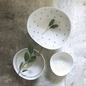 Set of Nesting Bowls - Dots and Dashes