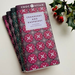 Cranberry and Raspberry Milk Chocolate Bar