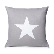 Load image into Gallery viewer, Giant Silver Cushion with Star Detail