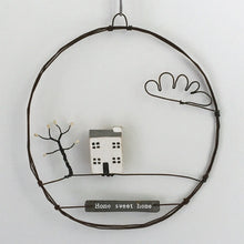 Load image into Gallery viewer, Rusty Wire Wreath Decoration - Home Sweet Home