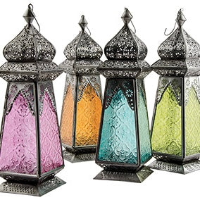 Recycled Glass Moroccan Style Lantern