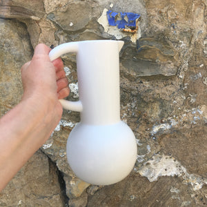 White Ampora Jug Vase