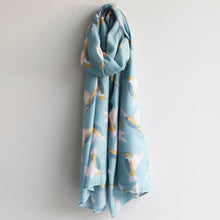 Load image into Gallery viewer, Blue Hummingbird Scarf - The Munro 