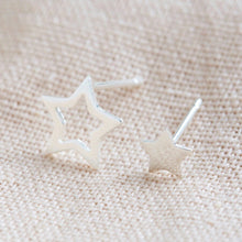 Load image into Gallery viewer, Mismatched Star Stud Earrings