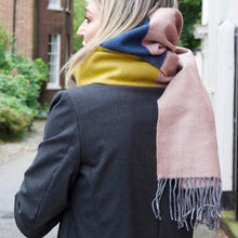 Load image into Gallery viewer, Multicoloured Block Blanket Scarf - The Munro 