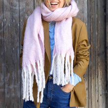 Load image into Gallery viewer, Oversized Lilac Tassel Blanket Scarf - The Munro 