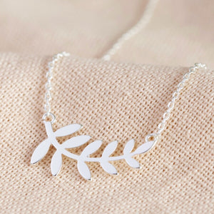 Silver Fern Leaf Necklace