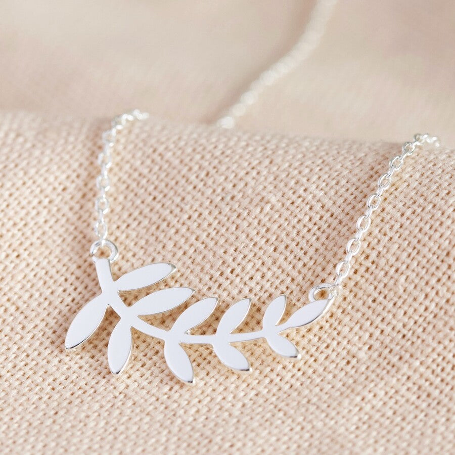 Silver Fern Leaf Necklace