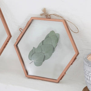 Hexagonal Copper Photo Frame